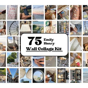 Emily Henry Novels Photo Collage Kit | Book Decor Aesthetic | Book Decor | Book Merch | 4x6 Wall Collage Kit Wall Art | 75 PCS