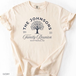 Comfort Colors Personalized Matching Shirts Family Reunion Gift Custom Family Tree Tshirt Family Name Group Shirt Vacation T-Shirt Bulk Gift