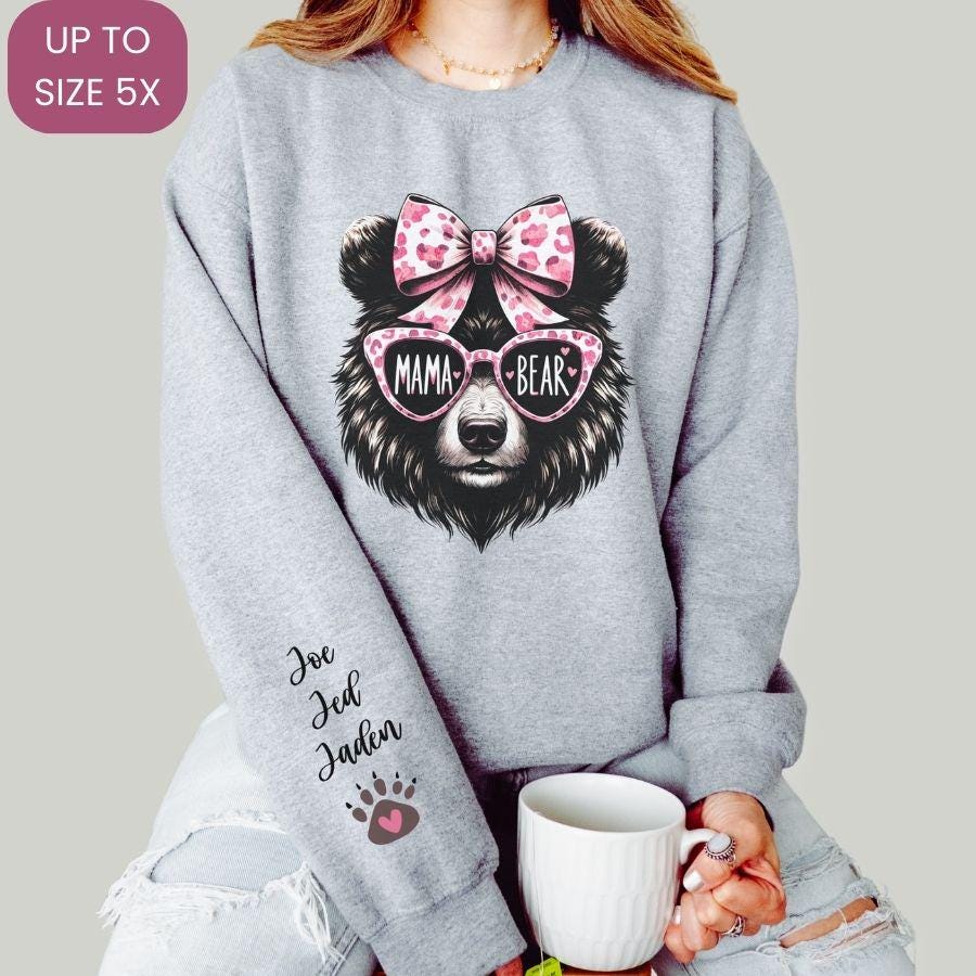 Mama bear sweatshirt plus size deals