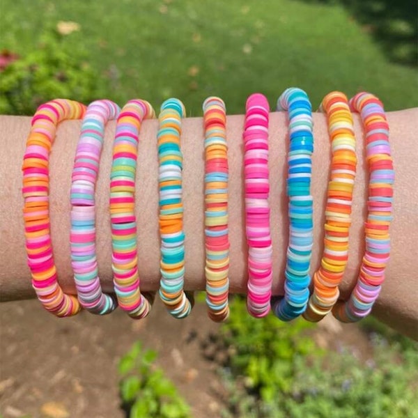 Preppy Clay Bracelets