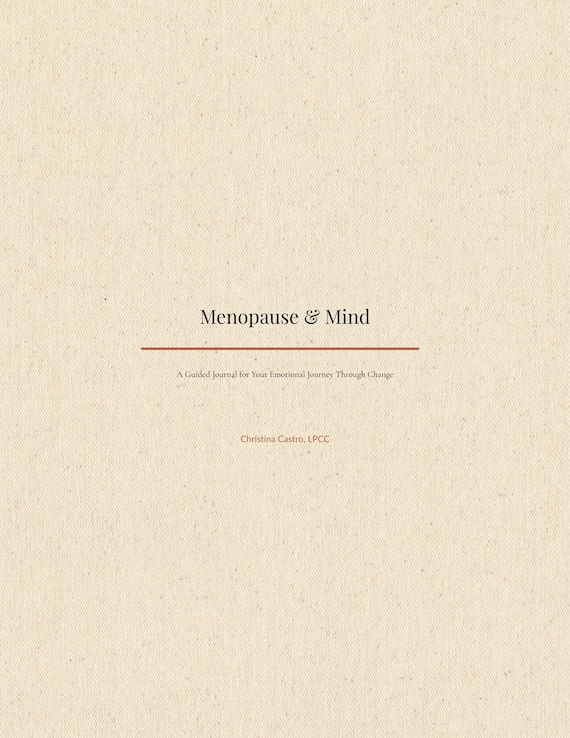 Menopause Journal | Therapist-Created Guided Journal for Perimenopause & Emotional Health | Trauma-Informed PDF | Instant Download