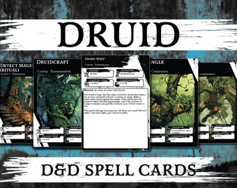 Dnd Paladin Spell Cards Dnd Spellbook D&amp;D Printable Dungeons and ...