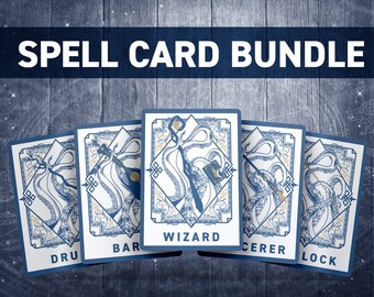 Dnd Bard Spell Cards | Dnd Spellbook | D&D Printable | Dungeons and ...