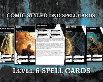DND Spell Book Fighter Spell Cards Dnd Spellbook D&amp;D Printable Dungeons ...