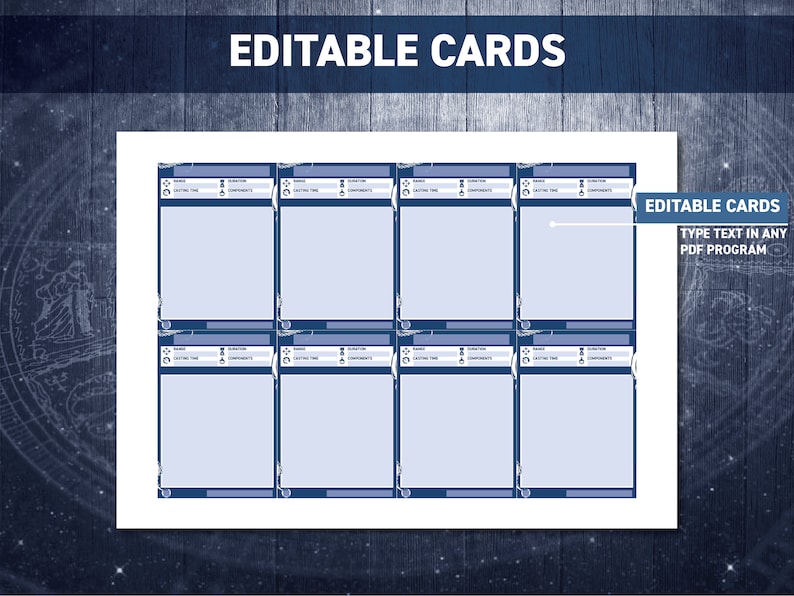 Dnd Paladin Spell Cards | Dnd Spellbook | D&amp;D Printable | Dungeons and ...