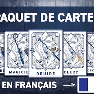 Lot de Cartes de Sorts DND pour Chaque Classe | Grimoire DND | Imprimables D&D | Donjons et Dragons 5e Édition | Accessoires DND