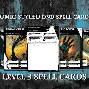 DnD-spreukkaarten | Niveau 3 | Dungeons and Dragons 5e | d&d Spellbook