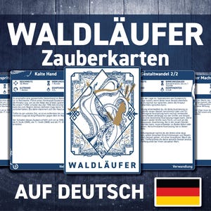 Mapa do mapa Waldläufer DND | DND Zauberbuch | Druckbare D&D | Dungeons e Dragões 5. Edição | DND-Zubehör