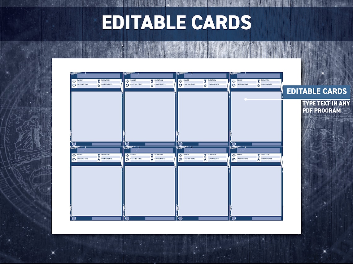 Dnd Druid Spell Cards | Dnd Spellbook | D&amp;D Printable | Dungeons and ...