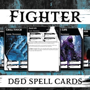 Cartas de Feitiço DnD | Lutador | Masmorras e Dragões 5e | Livro de feitiços d&d