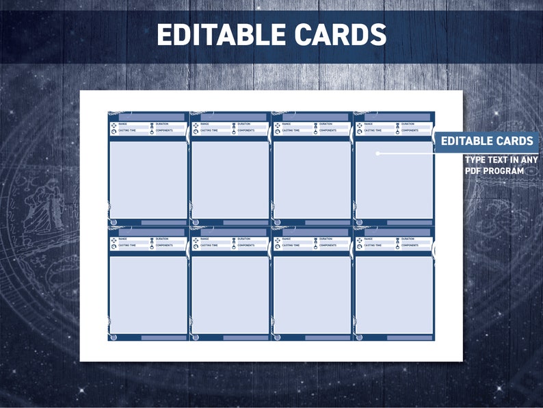 Dnd Bard Spell Cards | Dnd Spellbook | D&amp;D Printable | Dungeons and ...