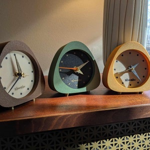 Mid Century Modern Desk Clock - For Office Desks, Side Tables, and Bookshelves!