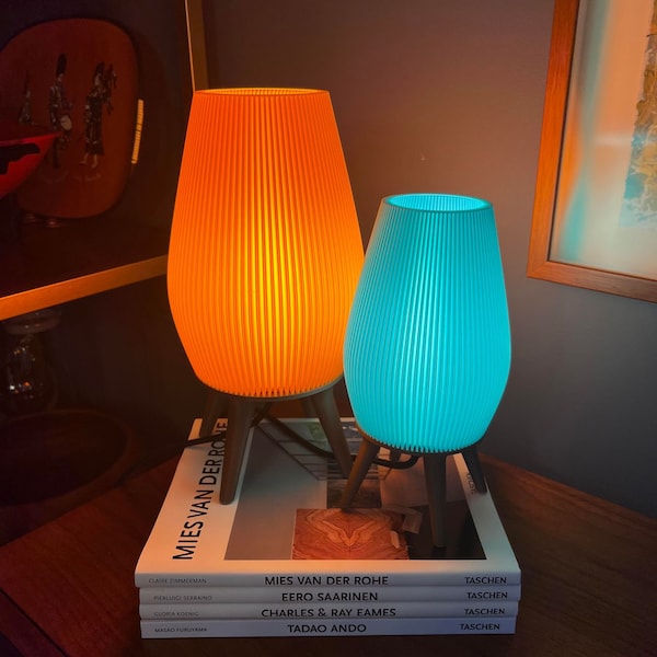 Mid Century Modern Beehive Lamp