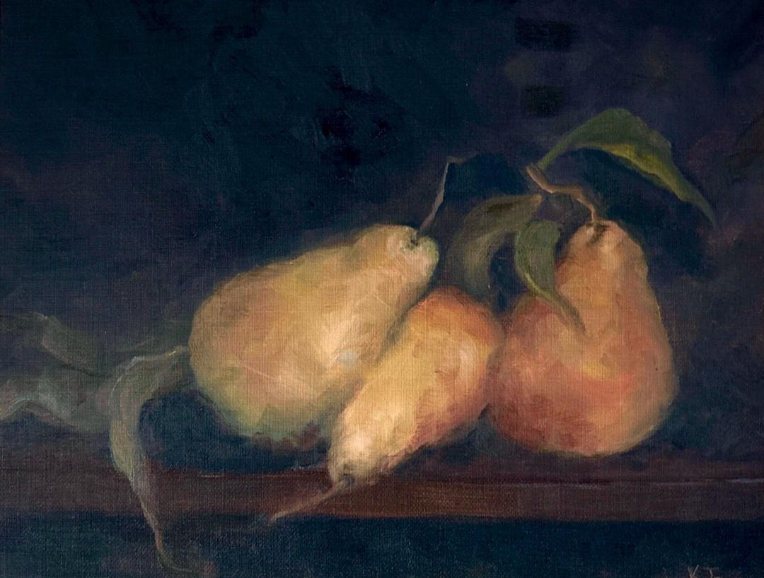 Kitchen Pears - 8x10 Reproduction of My Original Oil Painting - Etsy