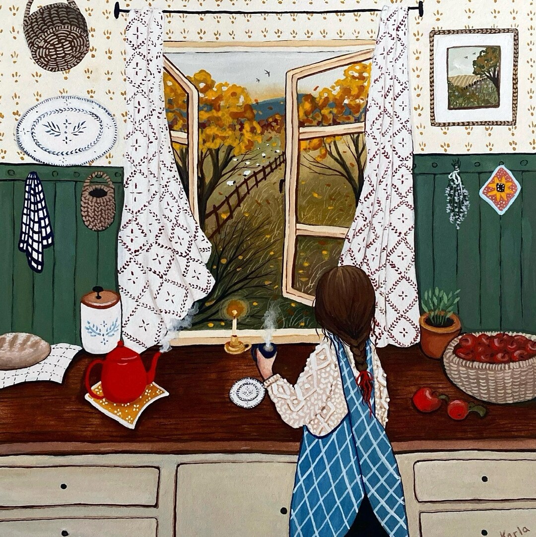 Early Riser - 8x8 Reproduction of My Original Gouache Painting - Etsy