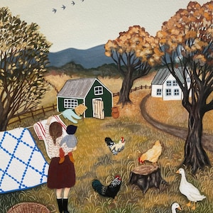 Changing Seasons - Reproduction of my original gouache painting