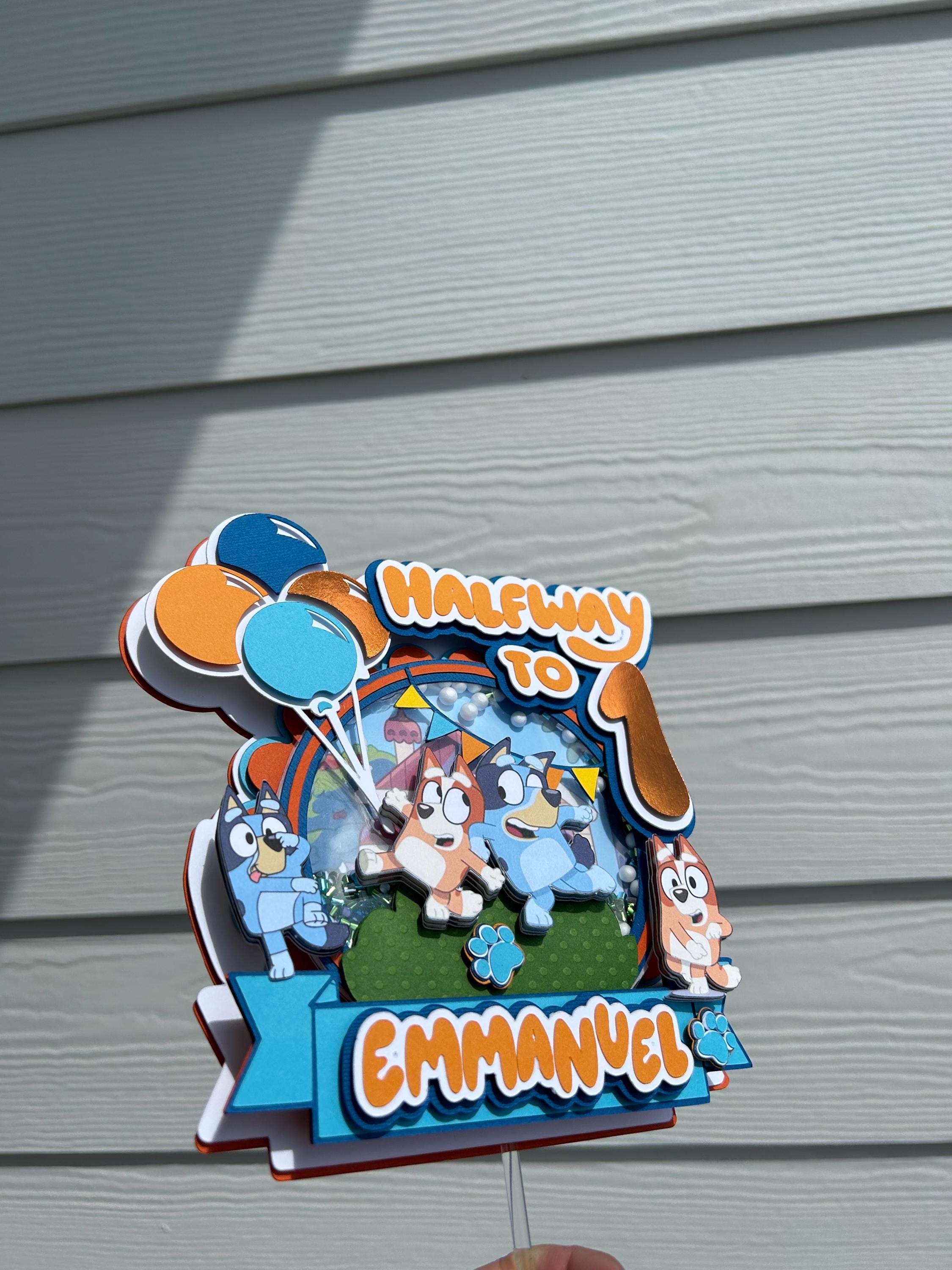 bluey cake topper