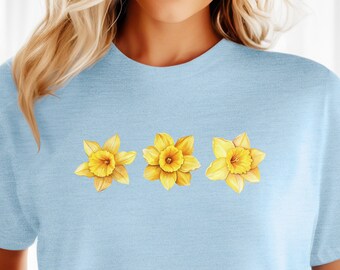 Cha EunWoo着用[LIBERCLASSY] DAFFODILS Flower Artwork T-shirt Cha Eunwoo