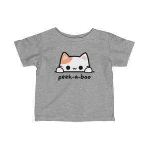 T-shirt cache-cache adorable pour bébé Adorable grenouillère en forme de chaton en calicot image 6