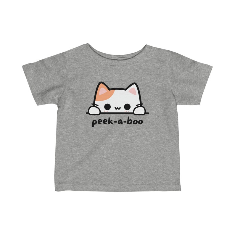 T-shirt cache-cache adorable pour bébé Adorable grenouillère en forme de chaton en calicot image 6