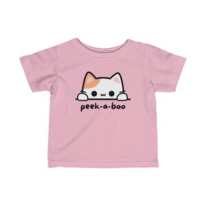 T-shirt cache-cache adorable pour bébé Adorable grenouillère en forme de chaton en calicot image 8