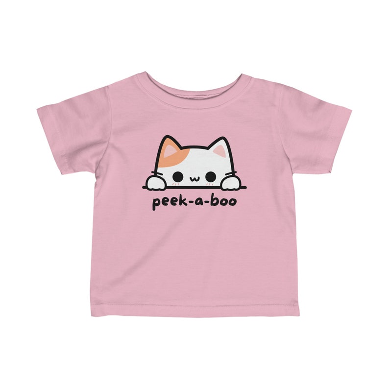 T-shirt cache-cache adorable pour bébé Adorable grenouillère en forme de chaton en calicot image 8