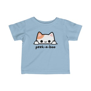 T-shirt cache-cache adorable pour bébé Adorable grenouillère en forme de chaton en calicot image 7