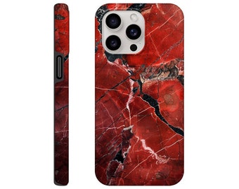 Dark Red Marble Design - Tough case