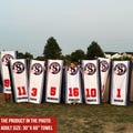 Cooperstown Baseball Team Towel, Sport Team Beach Towel,  Softball Team Beach Towel with Logo, Softball Gift for Team, World Series gift