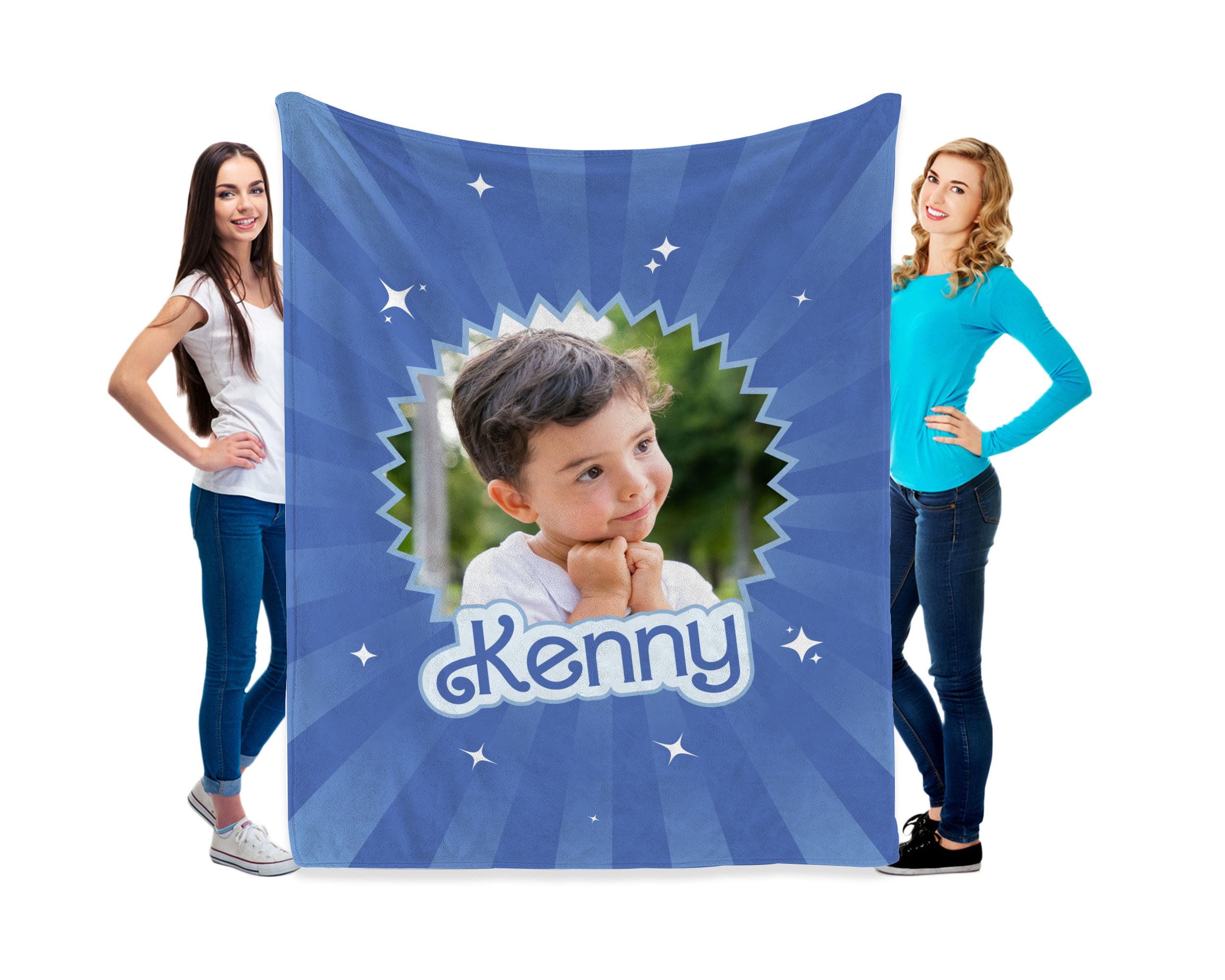 Custom Pink Kids Blanket | Blanket With a Photo | Let's Go Party Birthday Gift