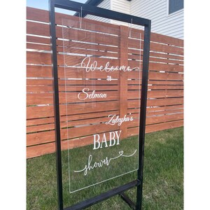 Welcome Sign For Wedding / Parties - Wedding Welcome Sign - Modern Wedding Sign - Acrylic Wedding Sign - Wedding Signs - Acrylic Wedding