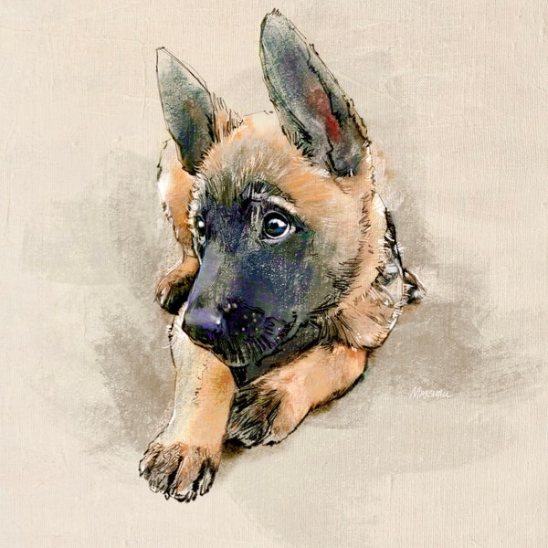Custom Pet Portraits for Gifts | Dog and Cat Portraits | Cat and Dog Sketches