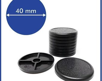 Lipped 40mm Base - ( Magnets not included ) - 10 Pac