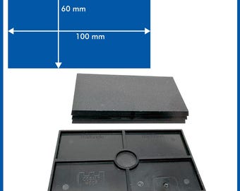 Rectangle - 60mm x 100mm Base - ( Magnets not included ) - 4 Pack