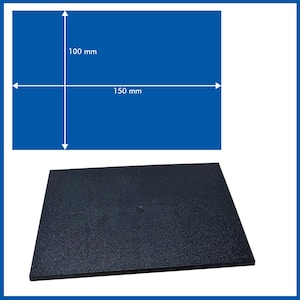 Rectangle 100mm x 150mm Base - ( Magnets not included ) - 1 pack