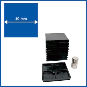 Square 40mm Base - ( Magnets included ) - 10 Pack