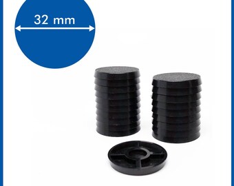 Round 32mm Base - ( Magnets not included ) - 20 pack