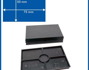 Rectangle 50mm x 75mm Base - ( Magnets not included ) - 4 pack