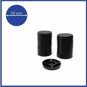 Round 25mm Base - ( Magnets not included ) - 20 pack