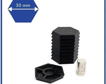 Hexagon 30mm Base - ( Magnets Included ) -  10 Pack