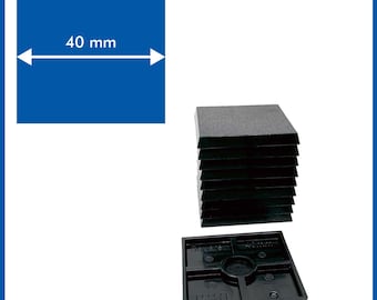 Square 40mm Base - ( Magnets not included ) - 10 Pack