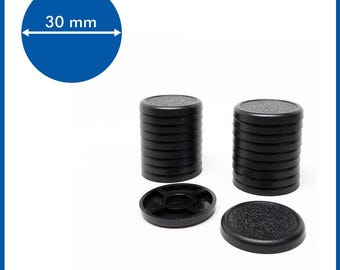 Lipped 30mm Base - ( Magnets not included ) - 20 Pack