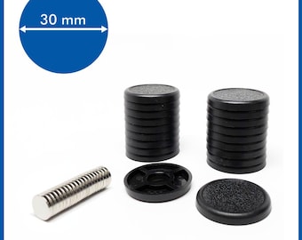Base con borde de 30 mm (imanes incluidos), paquete de 20