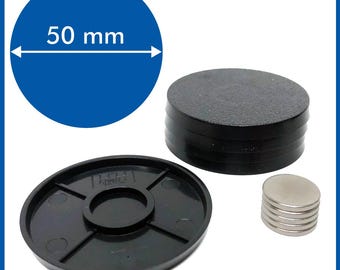 Round 50mm Base - ( Magnets included ) - 5 pack