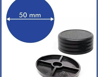 Lipped 50mm Base - ( Magnets not included ) - 5 Pack