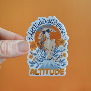 Goat Sticker for Kids Sticker Goat Motivational Sticker Hydroflask Cute Animal Decal Water bottle Cute Sports Decal for Laptop Sticker