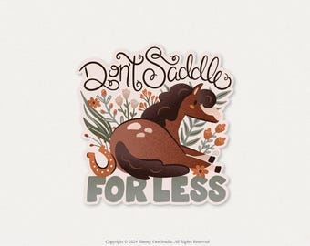 Horse Sticker - Waterproof Animal Illustration for Kids