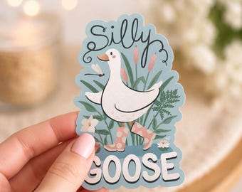 Silly Goose Sticker waterproof animal sticker