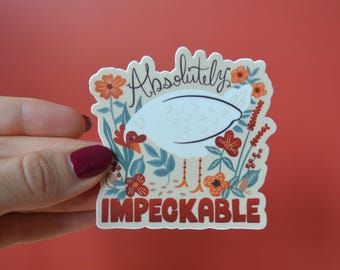 Cute Chicken Waterproof Sticker - Whimsical Farm Animal Art