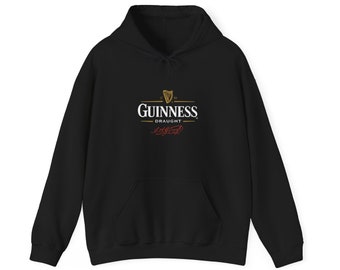 Bière Guinness sweat à capuche unisexe mélange lourd sweat à capuche vintage brasserie design amateur de bière cadeau tenue de pub décontractée hotte abreuvoir